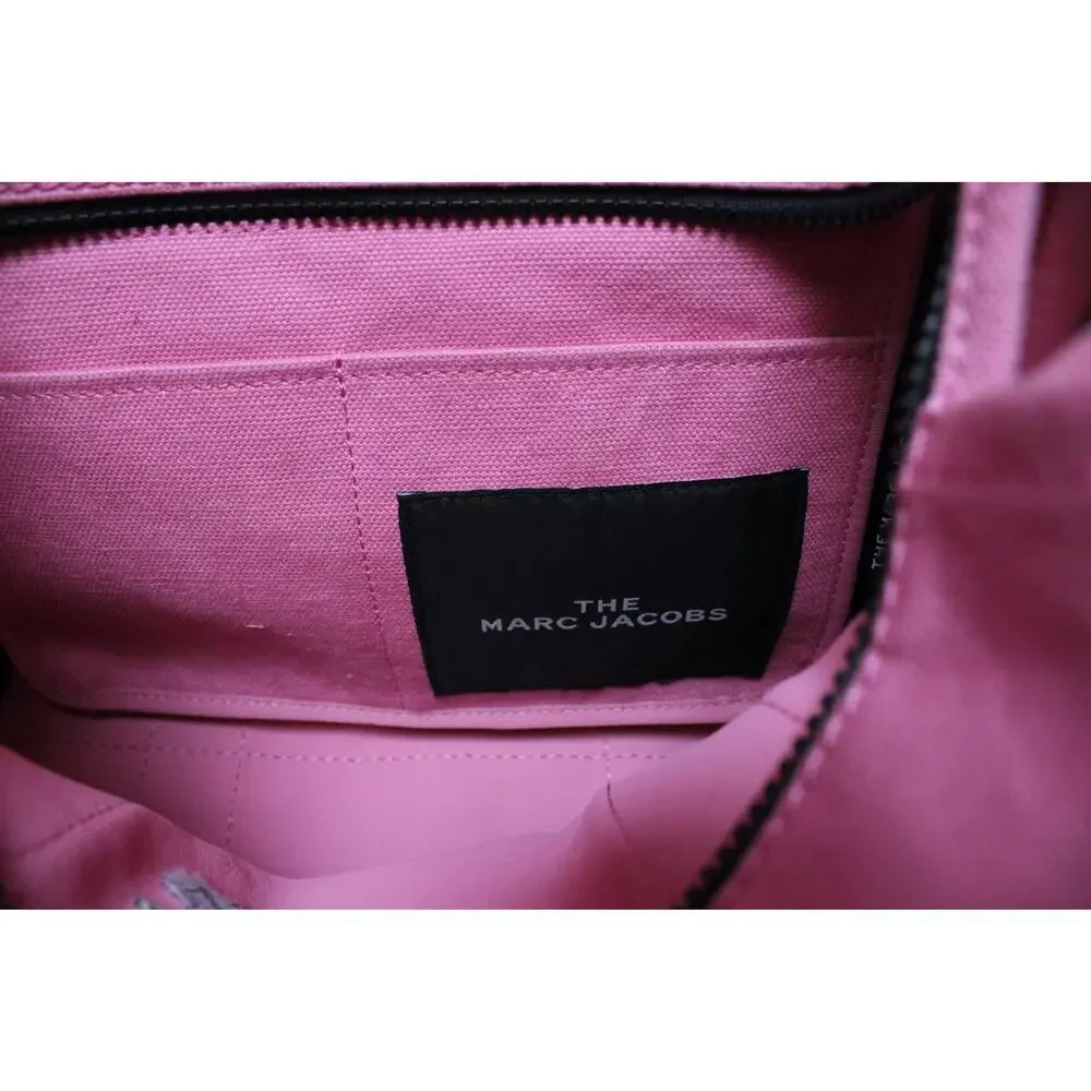 Marc Jacobs Magda Archer Pink Bear Canvas Pink Tote Bag Purse